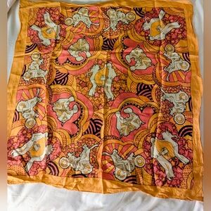 Vintage 70s Psychedelic Mod Scarf